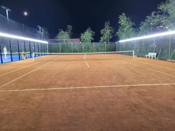 Tennis court outlet floodlights cost